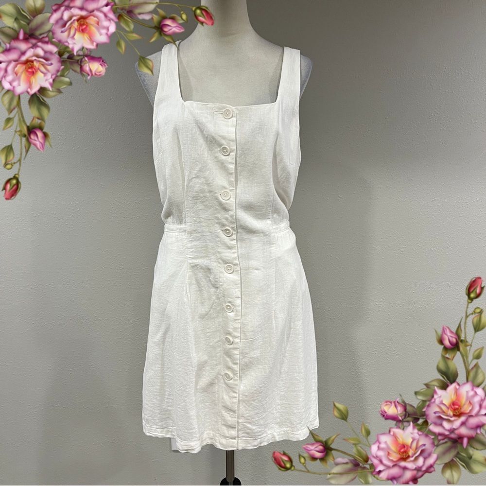 Target A New Day off White button down mini Dress size‎ extra large